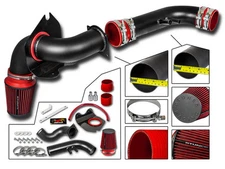 Cold Air Intake Kit MATT BLACK + RED Filter For 96-04 Ford Mustang GT 4.6 V8