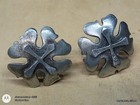 2 Metzke 1970 Pewter Small Candle Holder Flower Petals — photo 4