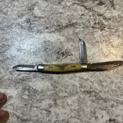 Vintage IMPERIAL USA 1776-1976 BICENTENNIAL Knife First National