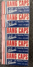 Vintage KILGORE Perforated Roll Caps No 250 - 5   EMPTY" Boxes