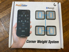 USED Powerhobby SCWS2000 Bluetooth RC Corner Weight Scale System w/ 4 Scales