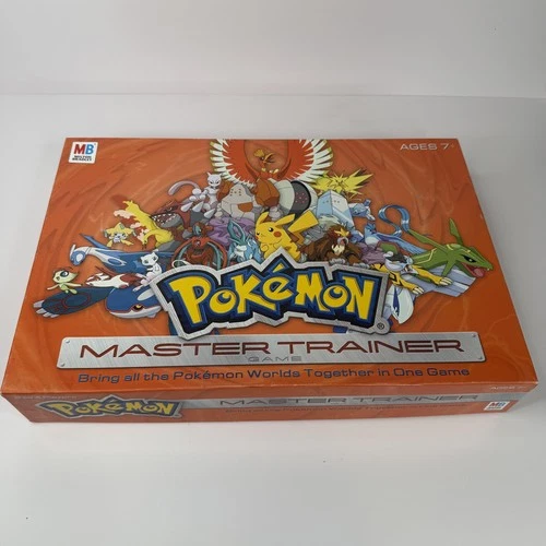 Vintage 2005 Pokemon Master Trainer Board Game Milton Bradley Hasbro INCOMPLETE