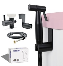 Matte Black Bidet Sprayer Stainless Steel Toilet Jet Spray Kit with Hose Set