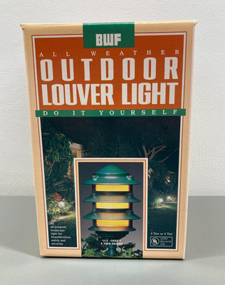 New Vintage Three Tier Pagoda Lights Green Metal Outdoor Landscape