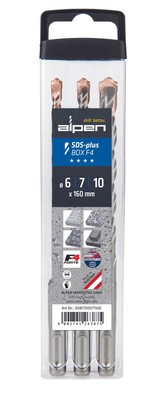 ALPEN Bohrer-Kassetten Box F4 FORTE, 3-tlg., Ø 6,00-10,00 mm