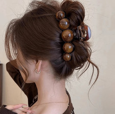 1pc Elegant Pearl Acrylic Hair Claw Fashion Hair Clip Hair Accessories - NEW