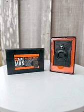 Mens Carbon Fiber Smart Leather Wallet with Apple Air Tag Holder