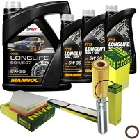 MANN-FILTER Inspektionspaket Mannol 8L Longlife 5W-30 FüR Bmw 3Er Touring 335D