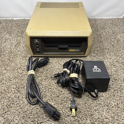 Atari 810 Vintage Computer Disk Drive For 400/800 With Power Supply SIO Tested