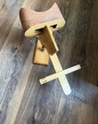 Antique Stereoscope Viewfinder Leather and Wood With double Lenses — photo 1