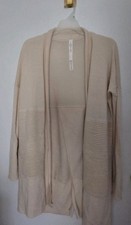 New Lululemon Merino Wool Sit In Lotus Wrap Split Back Cardigan Sweater sz. 4