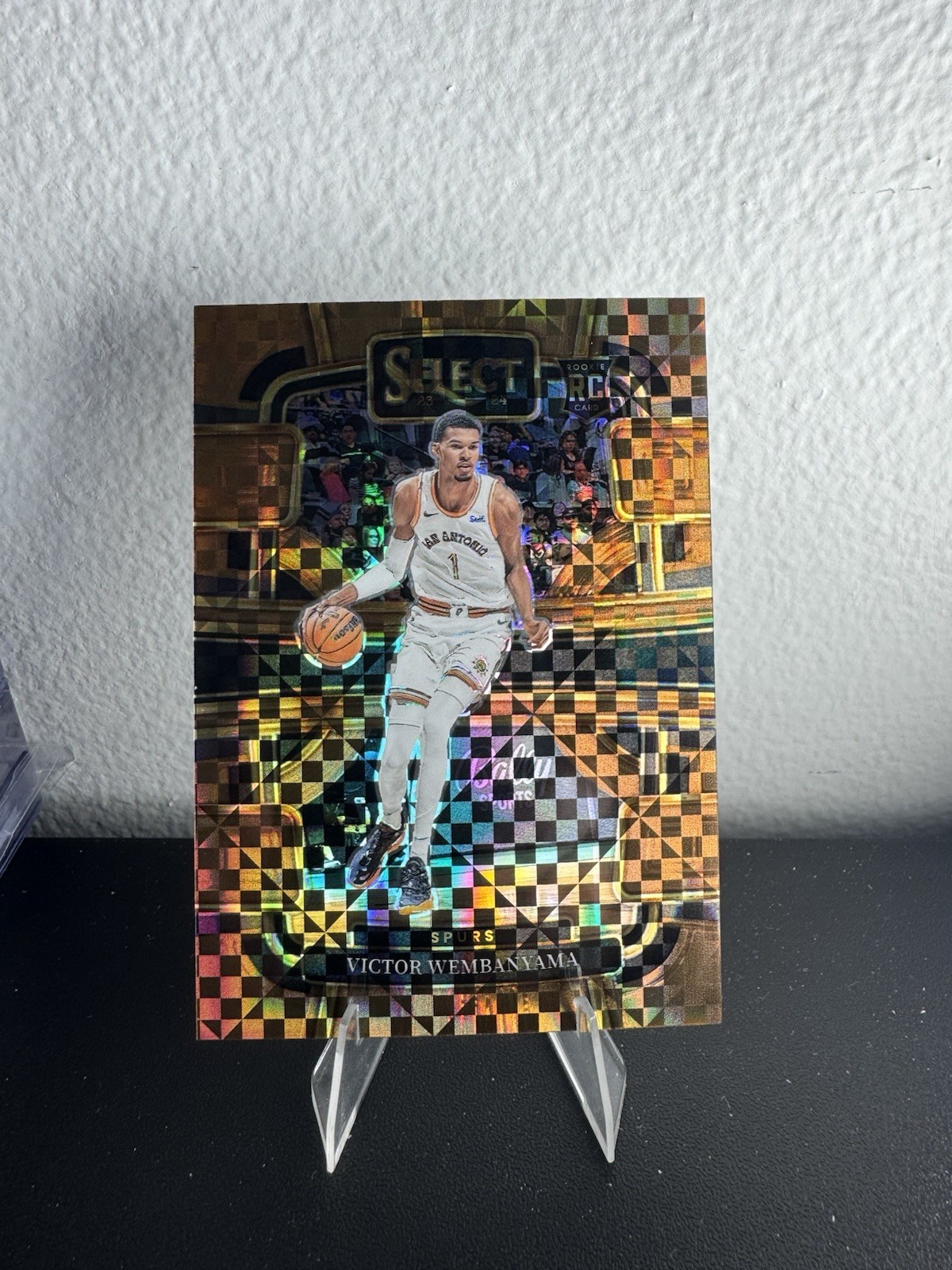 2023-24 Panini Select-Bronze Checker /49 Victor Wembanyama RC #87 Spurs