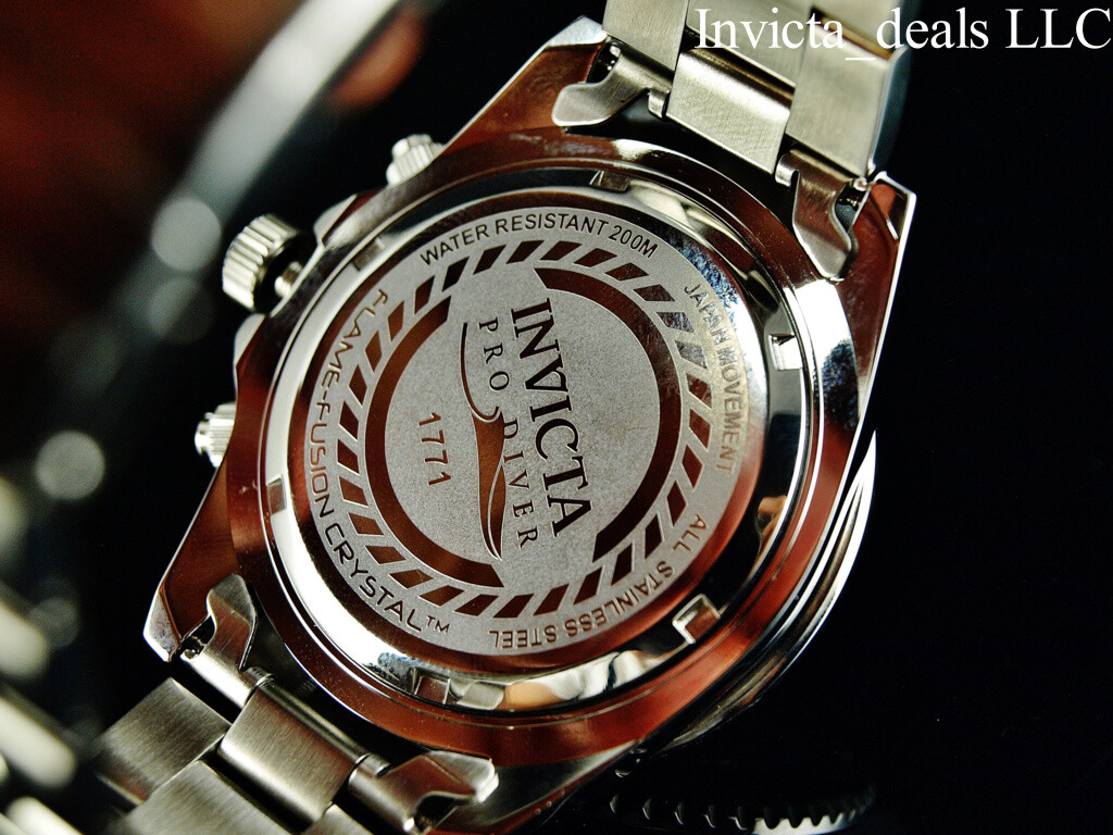 Invicta Men's 43mm PRO DIVER PILOT Chronograph Blue Dial Red