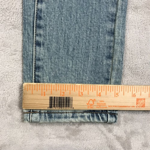 Jeans MNML uomo taglia 28 vita 34 cuciture interne blu skinny tutti i giorni denim sbiadito NUOVO - Foto 8 di 10