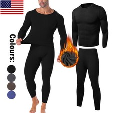 Ropa Interior Larga Johns Set Top  Fondo 2PCS para Hombres Pijama T rmica Warm