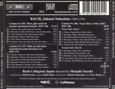 BACH COLLEGIUM JAPAN / MASAAKI SUZUKI BACH: CANTATAS, VOL BACH COLLEGIUM JAPAN / MASAAKI SUZUKI BACH: CANTATAS, VOL