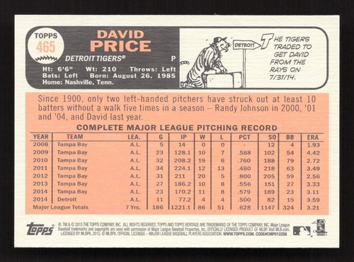 2015 Topps Heritage #426-500 **SP-Short Print** --Pick a Card/Complete Your Set* - Picture 81 of 151