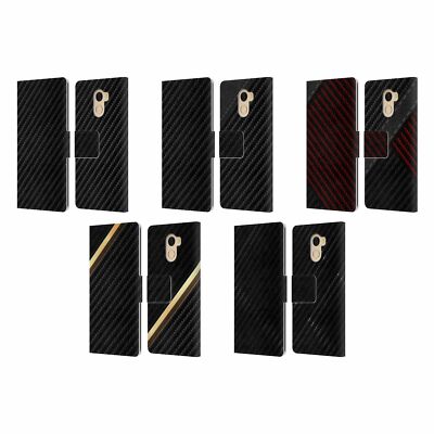 OFFICIAL ALYN SPILLER CARBON FIBER LEATHER BOOK CASE FOR WILEYFOX & ESSENTIAL