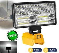 LED Work Light for Dewalt 20V Battery,90W Flood Light Torch for Workshop,Camping
