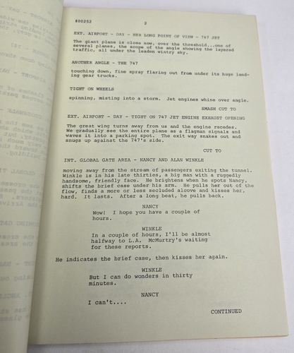 AIRPORT 1975 / Don Ingalls 1974 Screenplay, air disaster film sequel - Picture 6 of 13