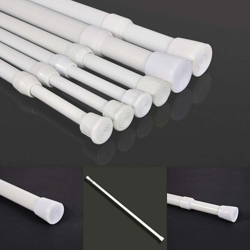 Spring Loaded Extendable Telescopic Net Voile Tension Curtain Rail Pole Net Rods - Picture 8 of 17