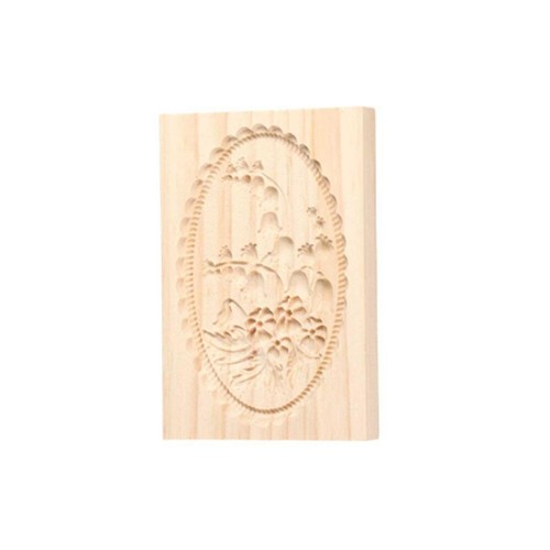 Wooden Biscuit Cookie Mold Portable Cookie Stamp Cake Embossing Baking Mould - Picture 12 of 16
