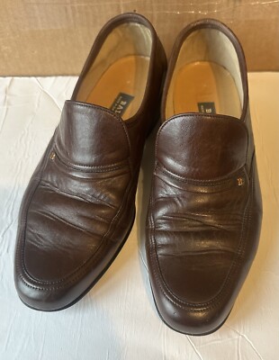 Bally Sligo Calfskin Leather Slip On Loafers Dress Shoes Mens Size 7M