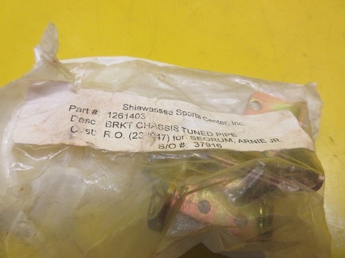 NOS OEM POLARIS EXHAUST HEADER PIPE SUPPORT BRACKET DRAGON IQ FUSION RMK - Foto 3 di 5