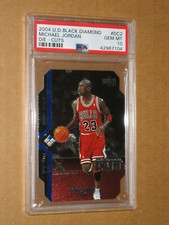 🏀😜 PSA 10 2004 2005 MICHAEL JORDAN UD BLACK DIAMOND DIE CUT DC2 MJ CHROME CARD