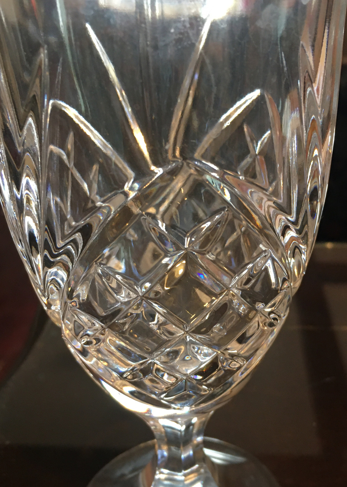 Lead Crystal Shannon DUBLIN Footed 12 Pc Water Goblets Godinger