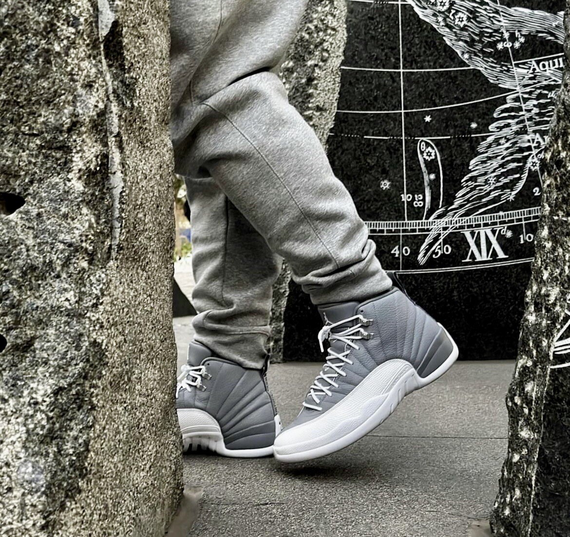 grey jordan 12 outfit