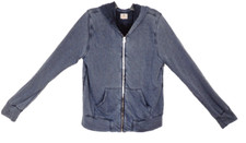 SUNDRY Sweatshirt Zip Up Hoodie Light Weight Blue Label Size 3 Womens L