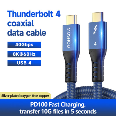 Bi-direction USB 4.0 8K 60Hz Type C to USB C Cable PD 100W 40Gbps for Macbook