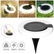 Solar Deck Buried Light 17 LED Ground Wall Lamp Outdoor Yard Lawn Garden Decking
