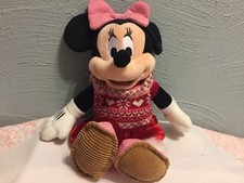 HALLMARK MINNIE MOUSE IN COZY SWEATER RED VELVET SKIRT