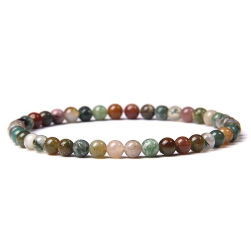 4Mm Stone Beads Energy Bracelet Natural Round Agates Onyx for Women Bracelets - Picture 78 of 168