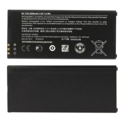 Battery BV-T3G For Nokia Microsoft Lumia 650 2000 mAH New Original 100% Genuine - Afbeelding 1 van 3