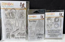 Simon Says Stamp YETI FOR CHRISTMAS Bird House Handmade By Rubber Stamps Lot