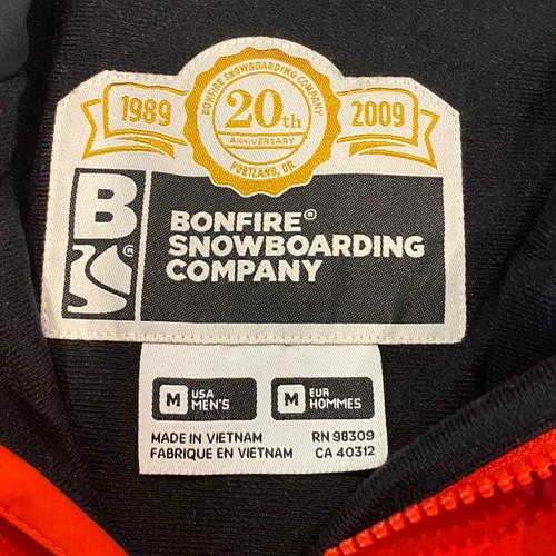Bonfire Snowboarding Company Men's Sz. M Chroma Jacket Coat Hood Stripe 98309 - Picture 4 of 8