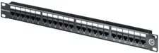 Hellermann Tyton PP110C5E24 Category 5e Universal 24 Port Patch Panel, 1U, Black