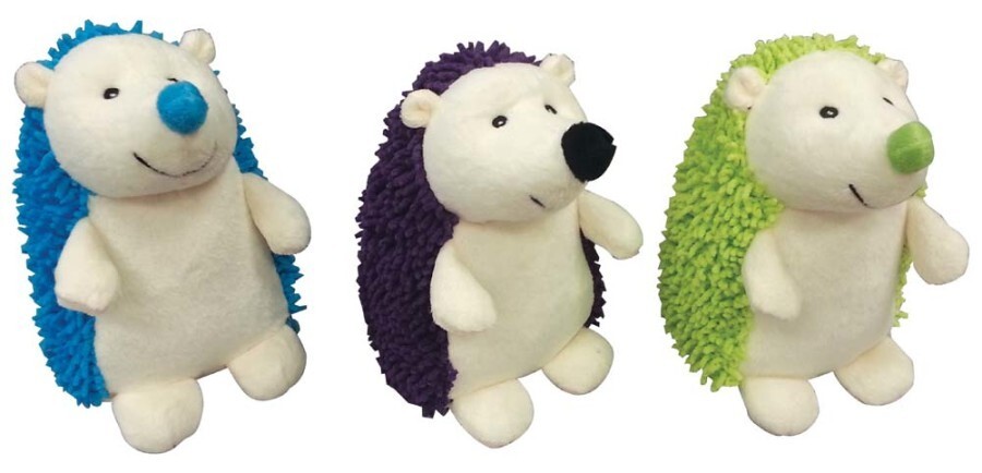 Spot Giggler Plush Dog Toy Hedgehog Assorted, 6.5 in (Each S