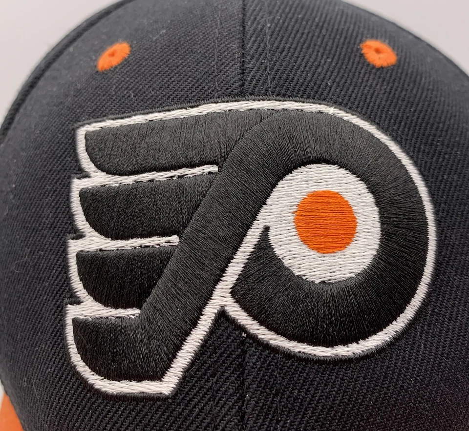 Philadelphia Flyers NHL Naranja/Negro Snapback Zephyr Cosido Gorra de Béisbol Sombrero Usado en Excelente Condición Foto 2 de 4