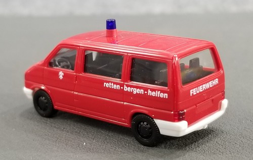 VTG HERPA HO 1:87 041904 VW EMERGENCY VAN FIRE W/BOX MADE IN GERMANY - Picture 9 of 13