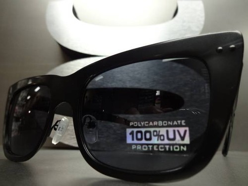 CLASSIC Elegant Modern RETRO Style SUN GLASSES Matte Black Metal Frame Dark Lens - 第 2/8 張圖片