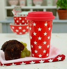 Thermobecher Becher Travel Mug Stars Sterne Krasilnikoff Dänemark Scandi Chic
