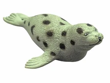 Hand Painted Realistic Detail LARGE 5" Spotted Seal PVC Plastic Figure Sea Lion