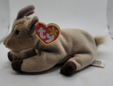 TY Beanie Babies Goatee the Mountain Goat Plush 1999 (PE Pellets) (RARE).