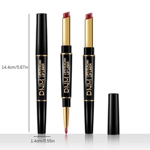 Double in 1 Lasting 2 Durable Long Waterproof Velvet Liner With Lip Lipstick - Picture 13 of 32