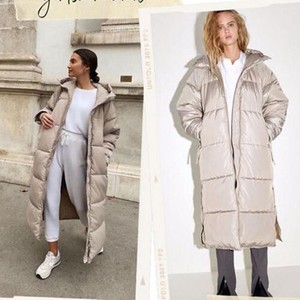 zara long puffer coat