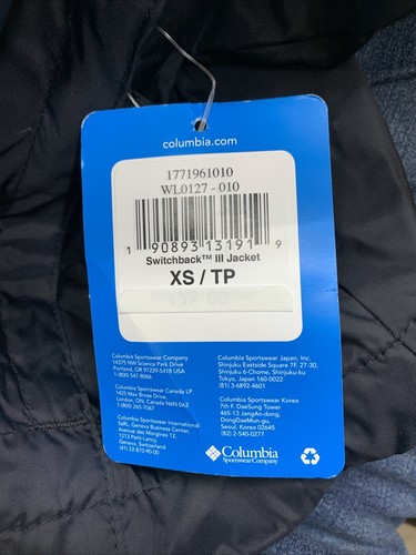 Columbia Women’s SwitchbacK III Jacket WL0127-010 Size XS Long Sleeve Black - Picture 4 of 7